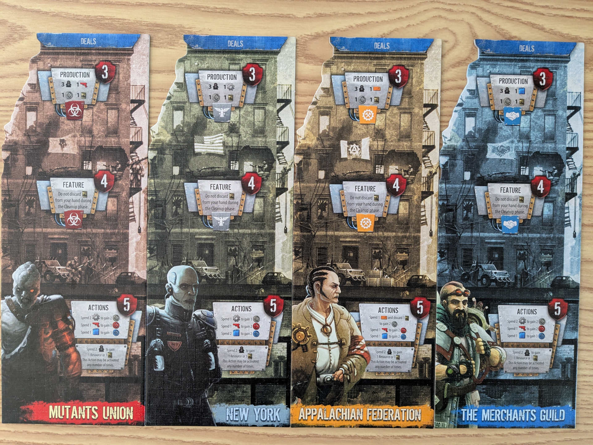 The 51st State Master Set faction boards