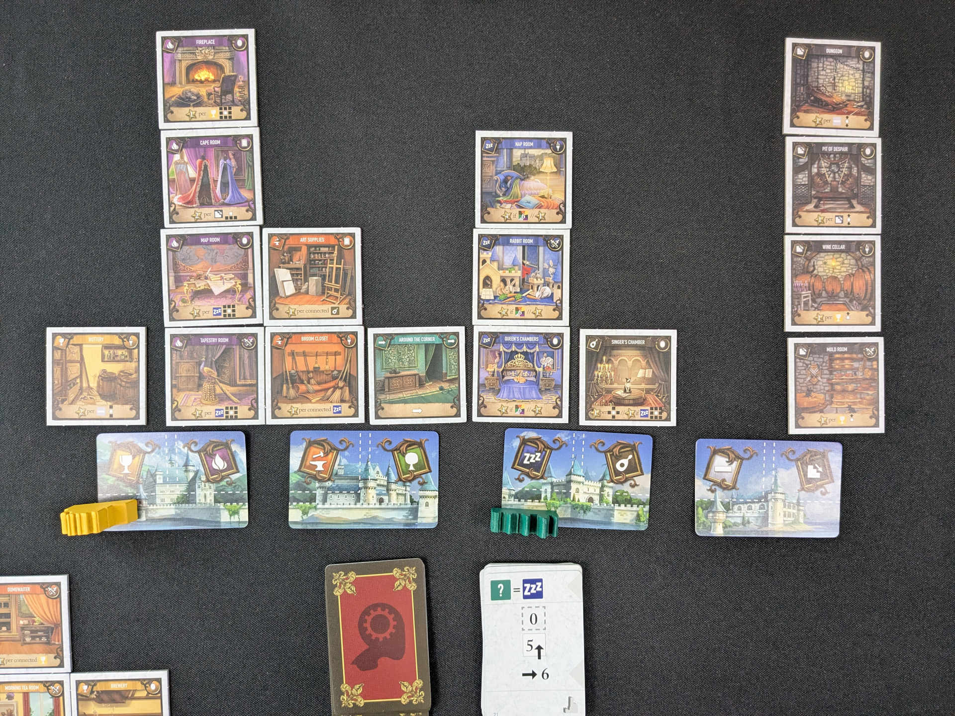 Top-down veiew of Roburg, the castle built by two automas.