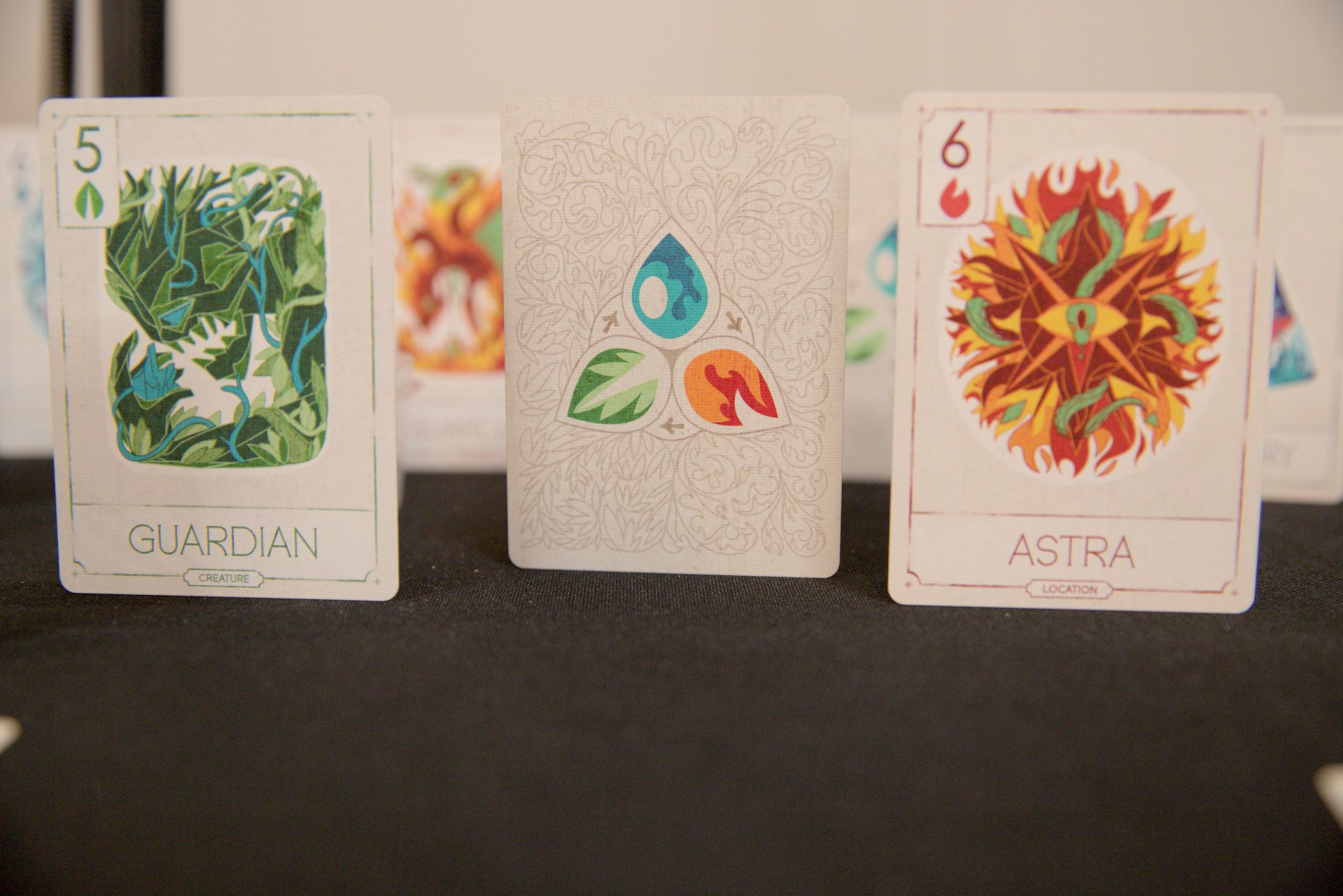 Mysticana cards standing