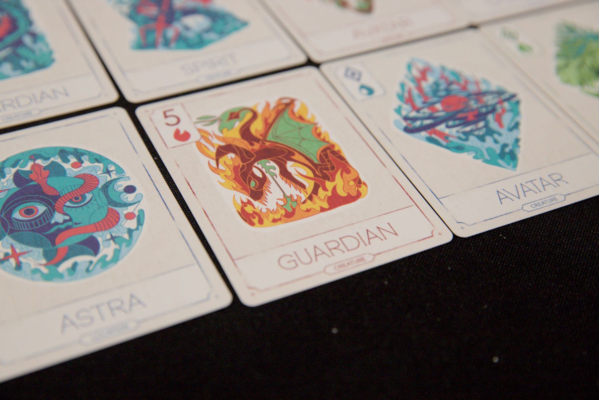 Mysticana cards closeup