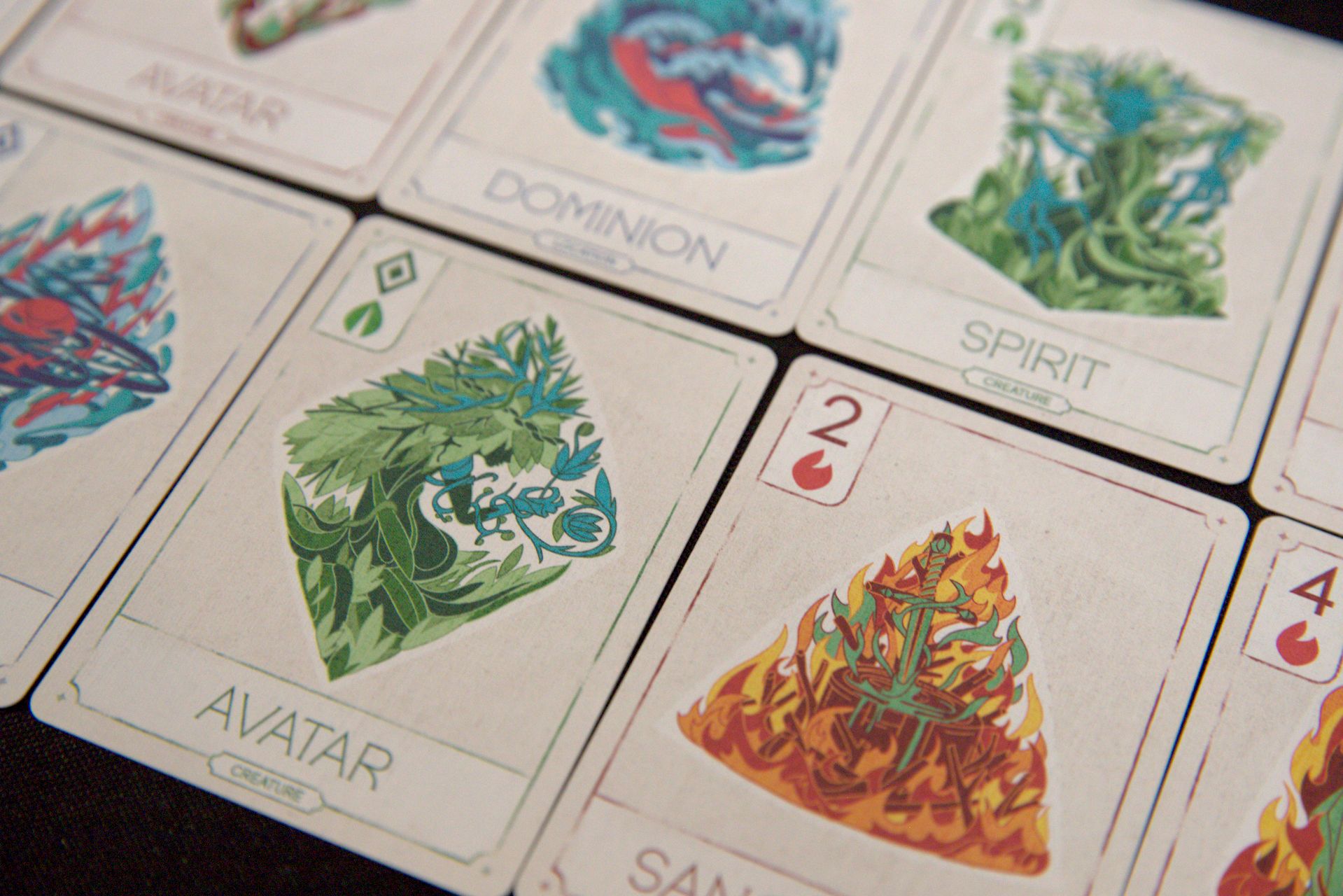 Mysticana cards closeup