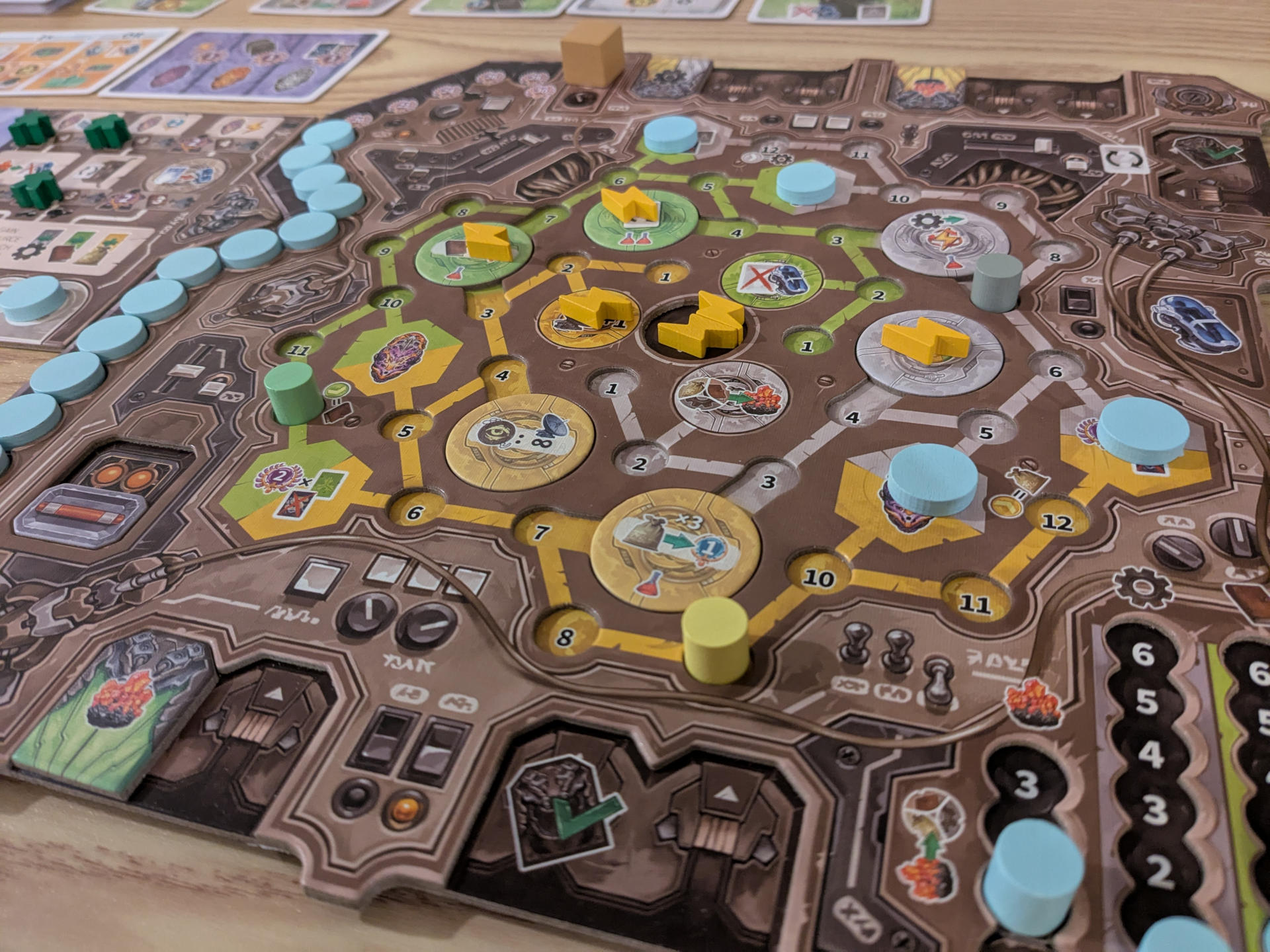 Revive player board machine tracks